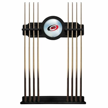 HOLLAND BAR STOOL CO Carolina Hurricanes Cue Rack in Black Finish CueBKCarHur